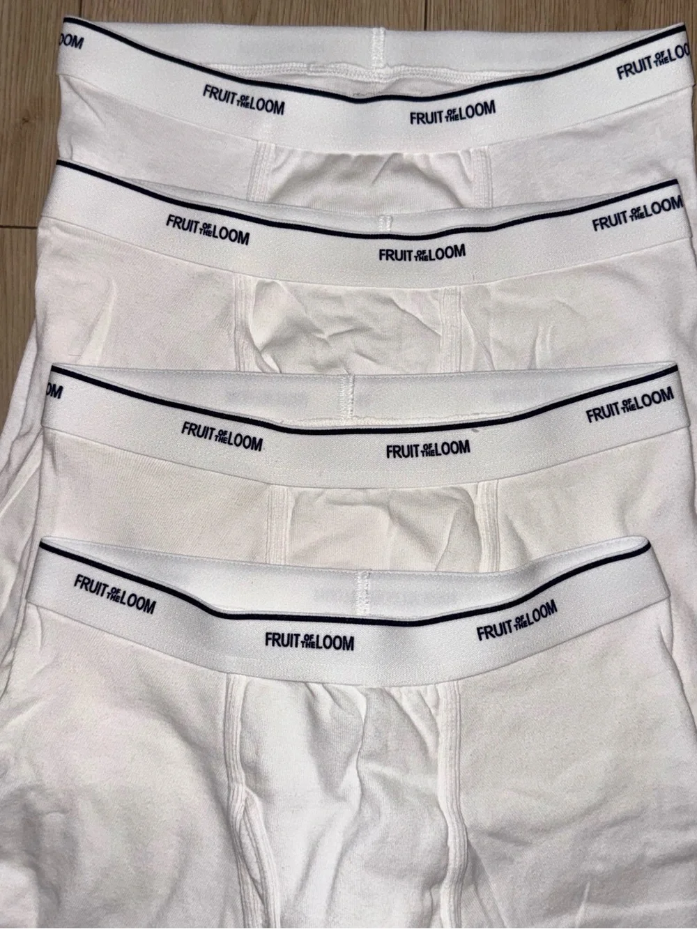 Fruit of the Loom Coolzone Mens Large White Boxer Briefs Lot Of 4 NWOT